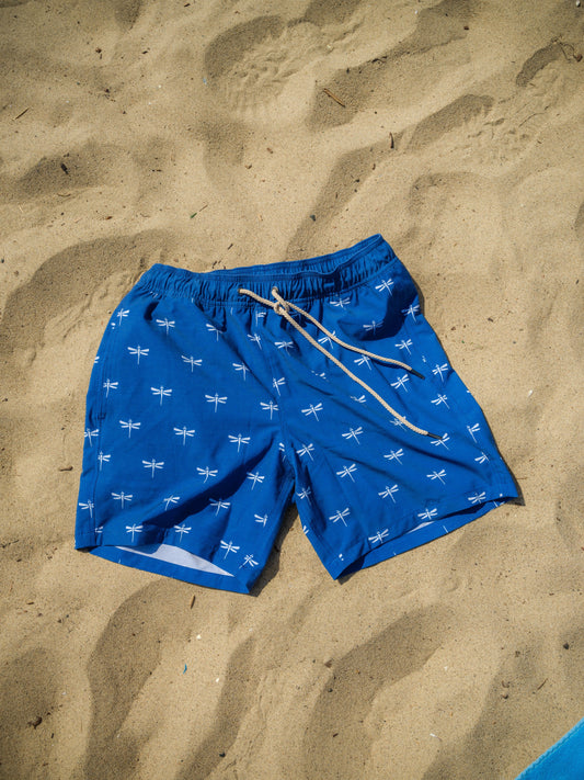 men's swimwear / dragonfly print