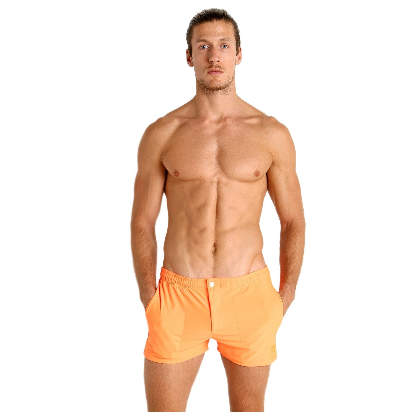 LASC Malibu Swim Shorts - Neon Orange