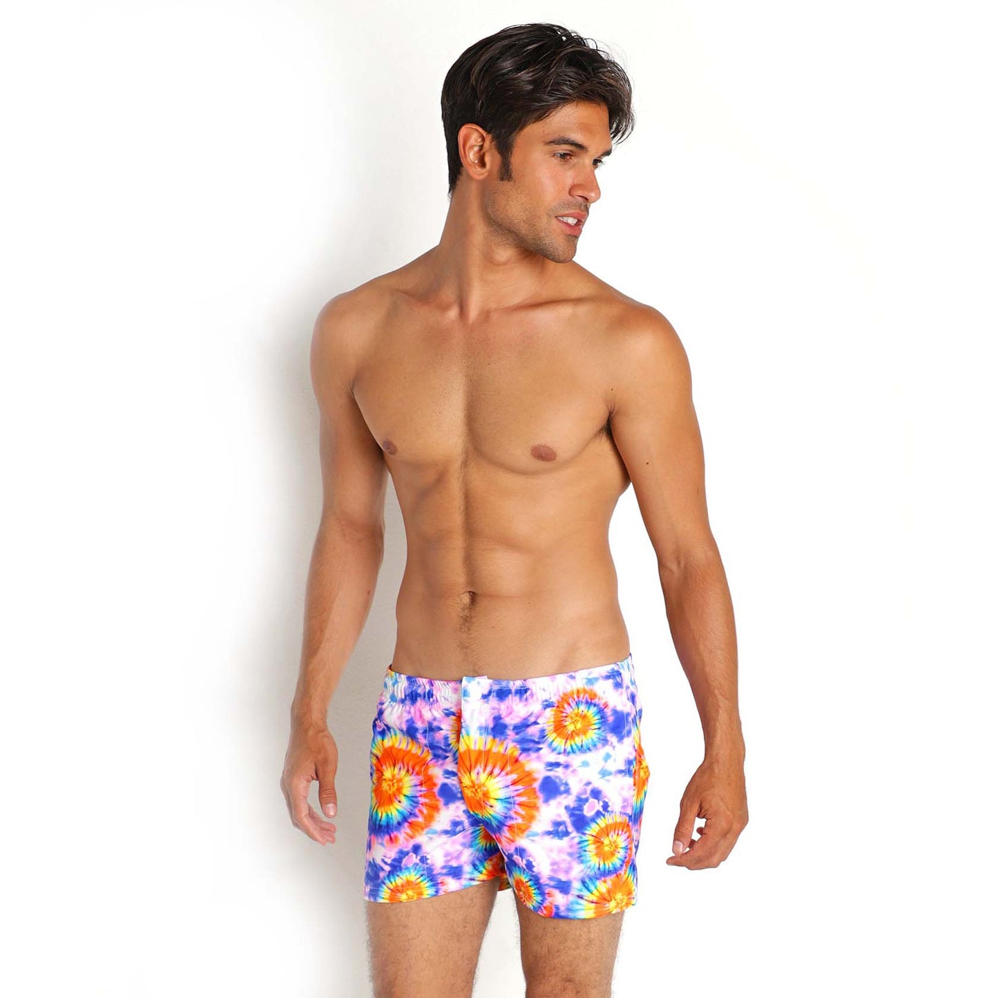 LASC Malibu Swim Shorts - Tie Dye Spirals