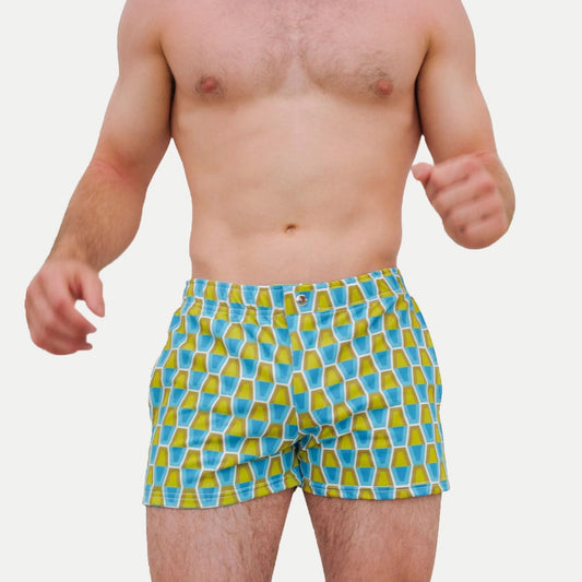 Mod Swim Shorts - Lava Lamp - Shorter Length