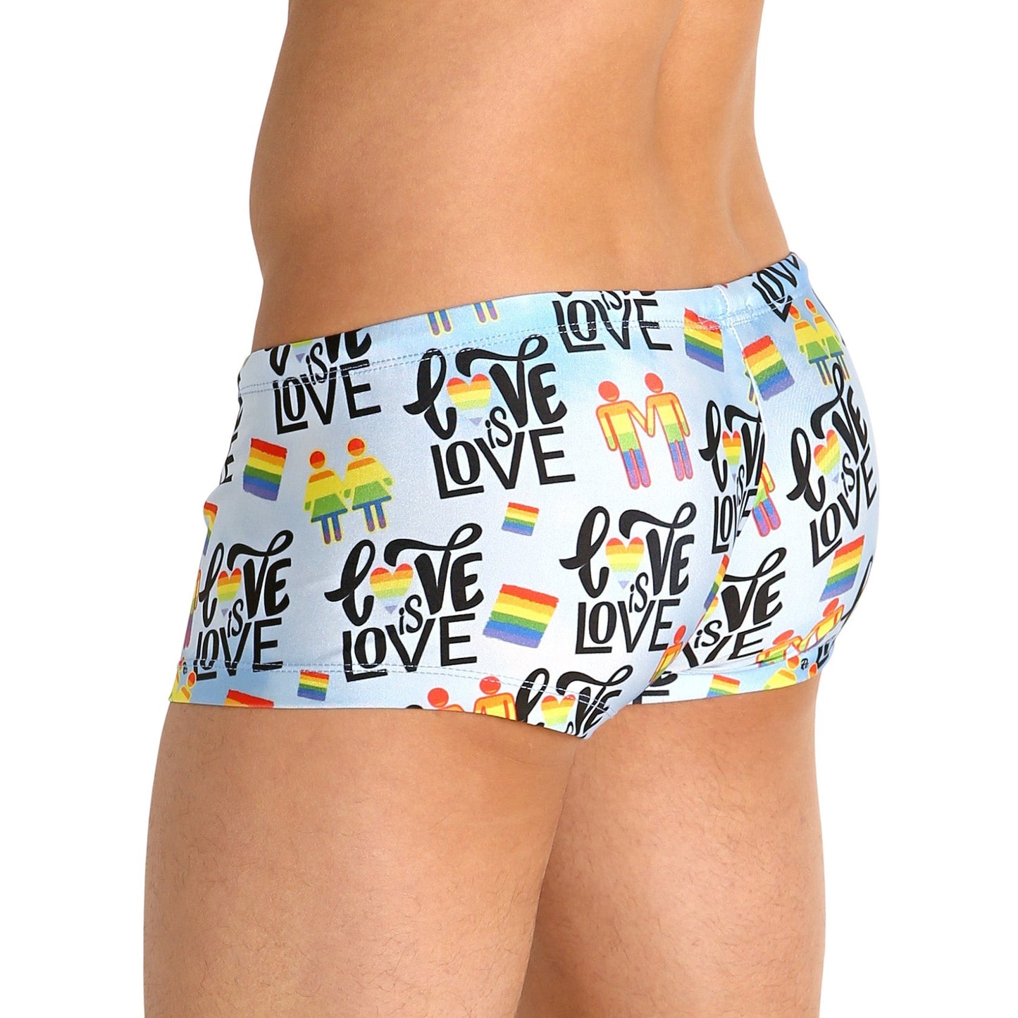 Rick Majors Love is Love Low Rise Swim Trunks