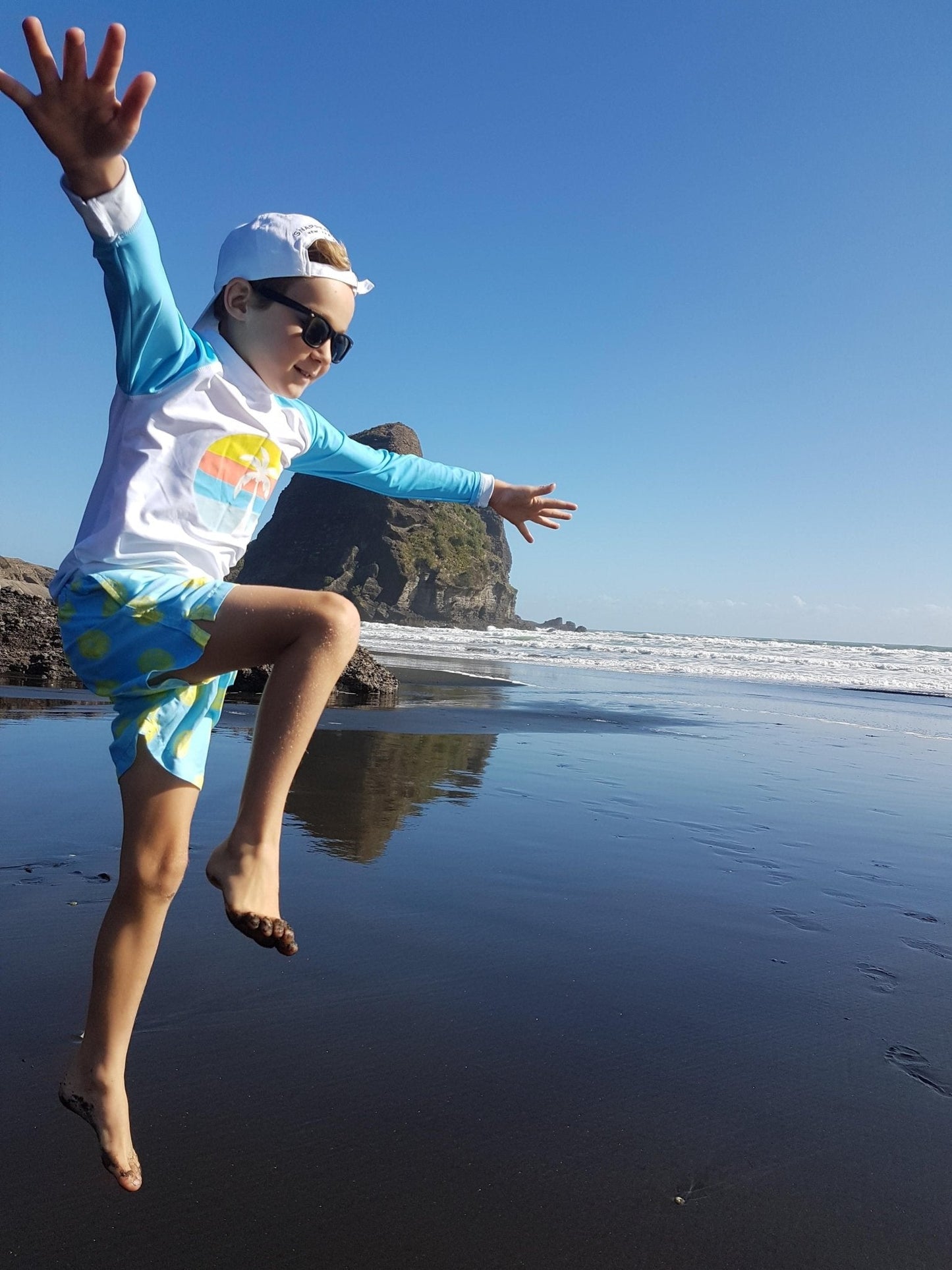 Snapper Rock Lemon Slice Volley Boys Board Shorts
