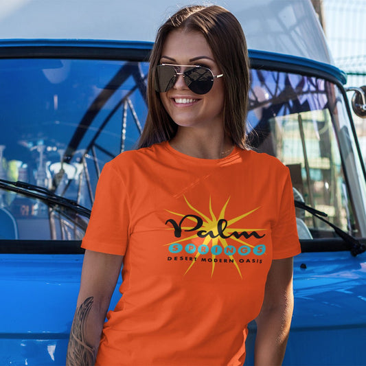 Unisex T-shirt - Palm Springs Starburst - Orange